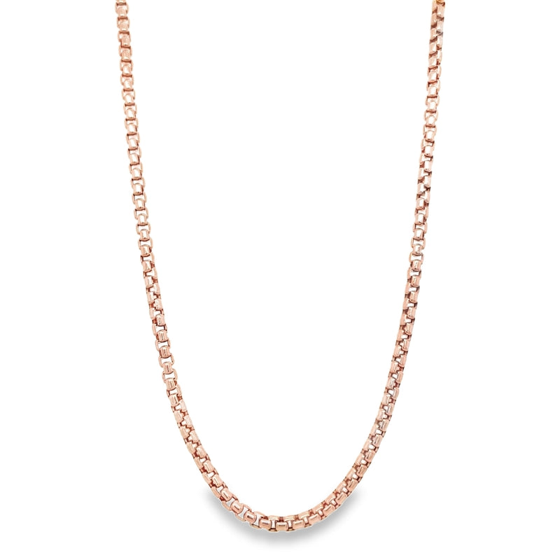 Jai's 18K Rose Gold Box Chain - 19"