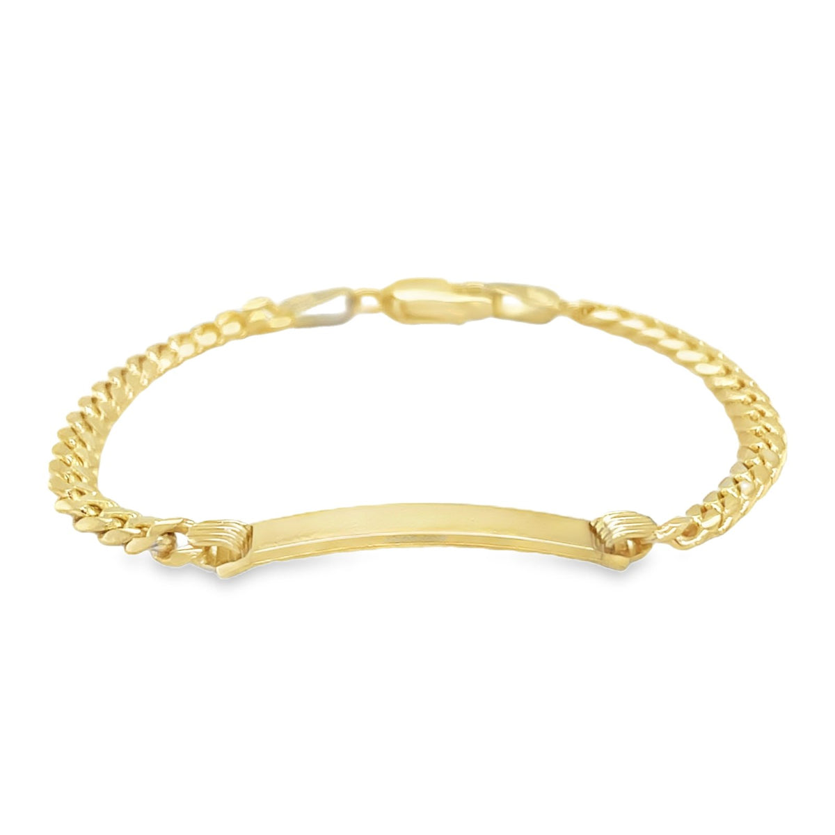 Jai's 14K Yellow Gold Baby Miami Cuban Curb ID Chain Bracelet