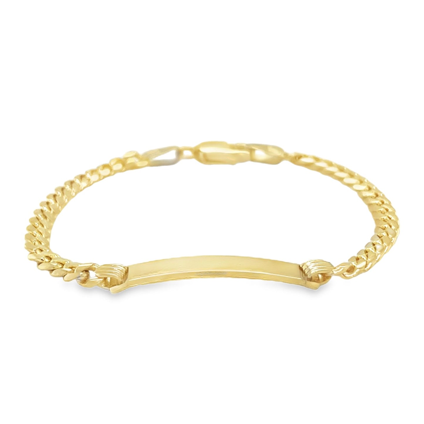 Jai's 14K Yellow Gold Baby Miami Cuban Curb ID Chain Bracelet