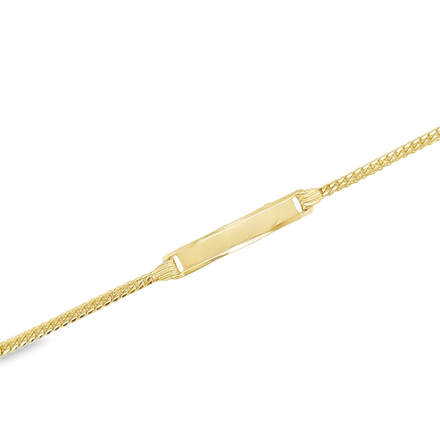 Jai's 14K Yellow Gold Baby ID Miami Cuban Curb Chain Bracelet