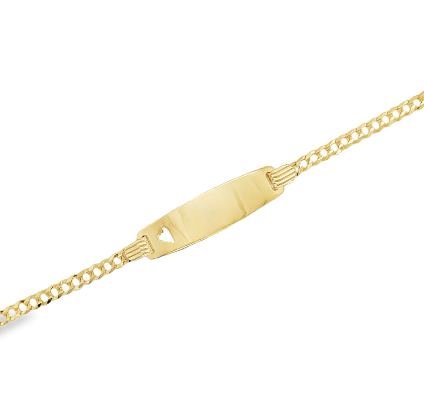 Jai's 14K Yellow Gold Baby ID Curb Chain Bracelet