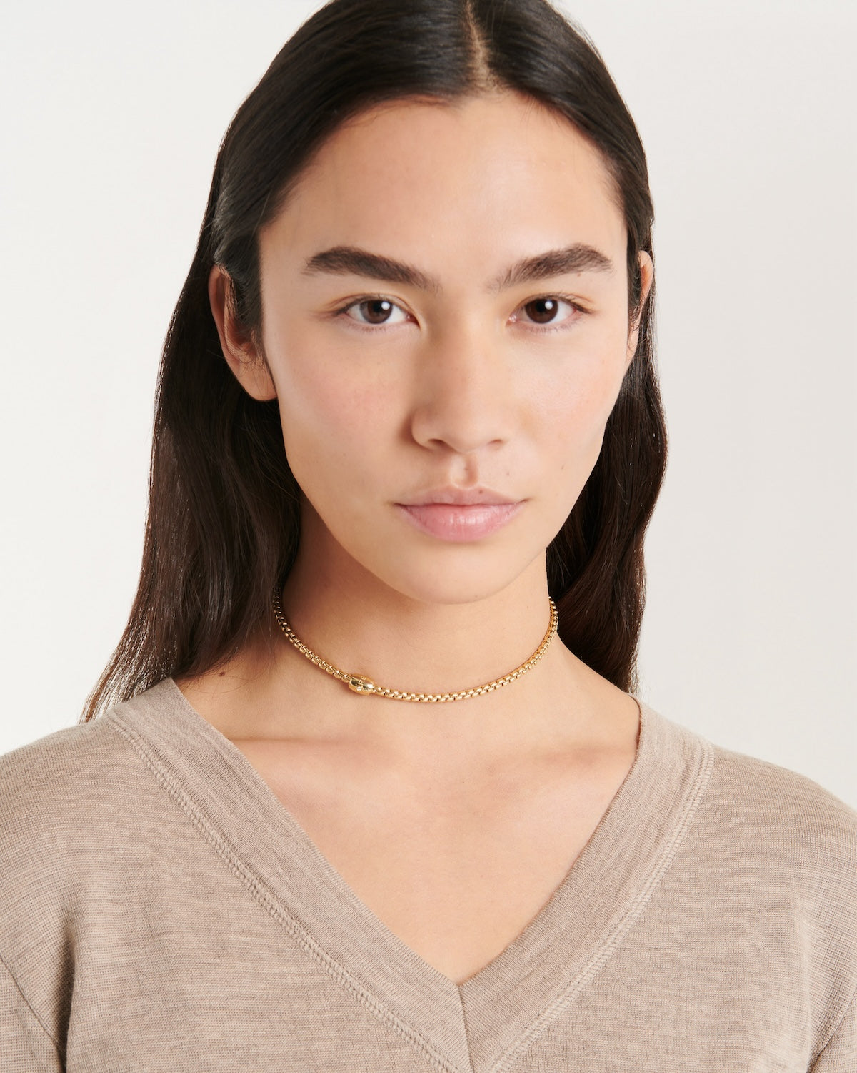 Fope's 18K Yellow Gold Eka Flex'it Solitaire Diamond Necklace