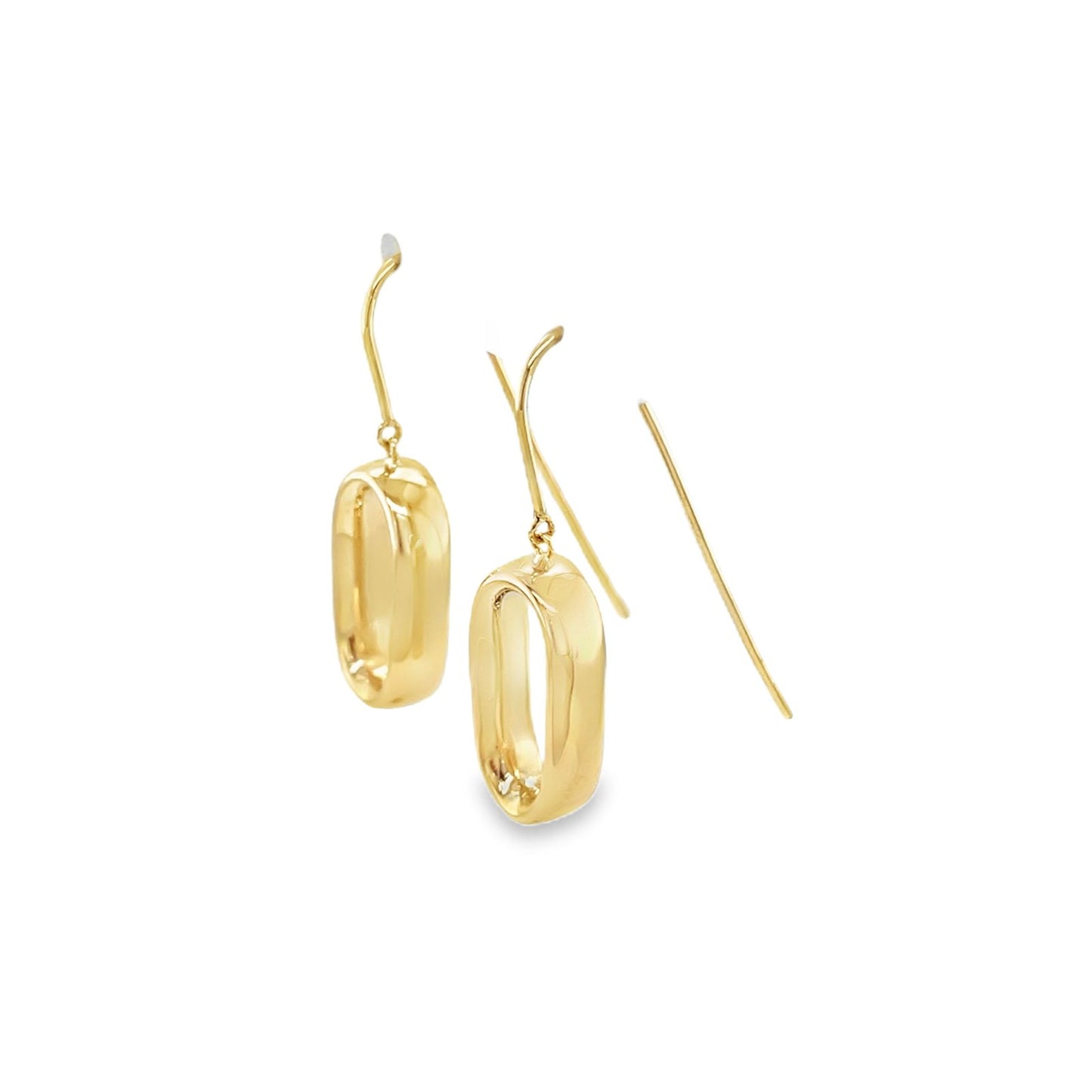 Jai's 18K Yellow Gold Oval Drop Earrings