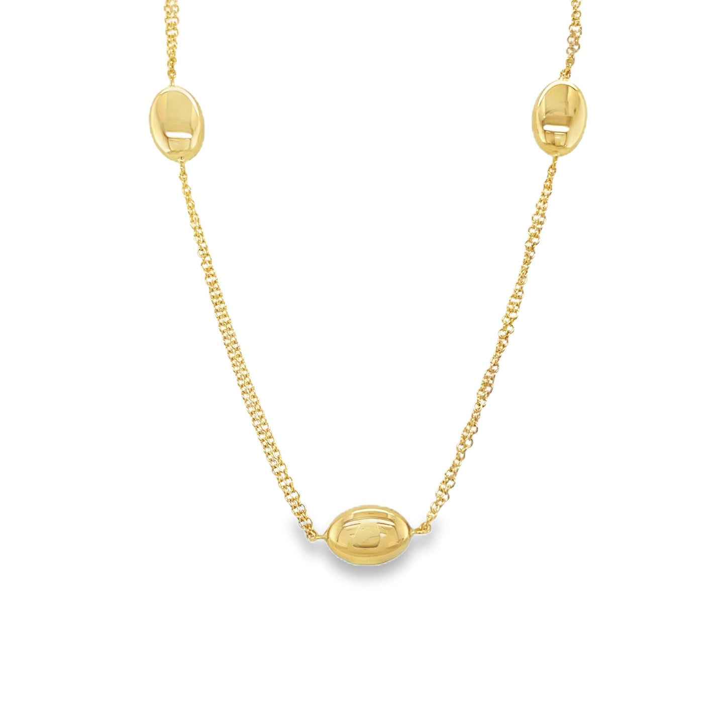 Jai's 18K Yellow Gold Beaded Necklace