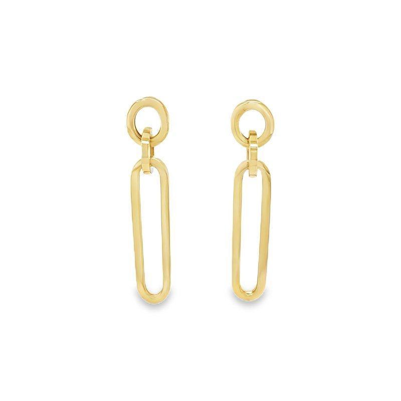 Jai's 18K Yellow Gold Linked Drop Earrings