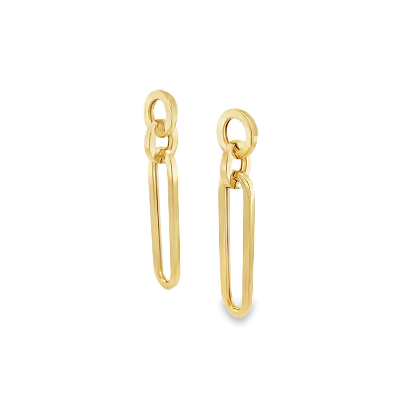 Jai's 18K Yellow Gold Linked Drop Earrings