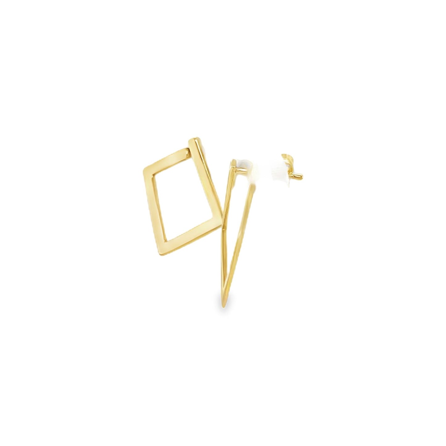 Jai's 18K Yellow Gold Square Studs