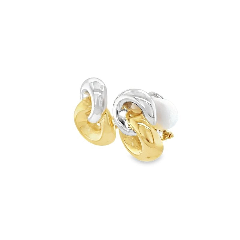 Jai's 18K Two-tone Link Drop Earrings