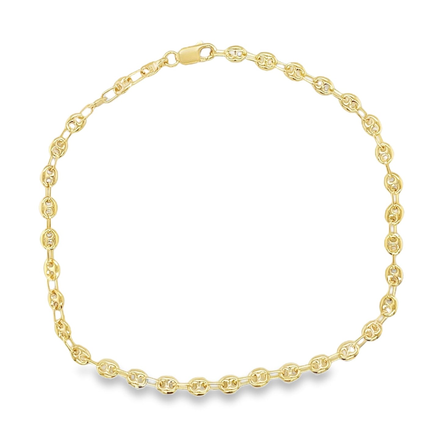 Jai's 14K Yellow Gold Mariner-link Anklet