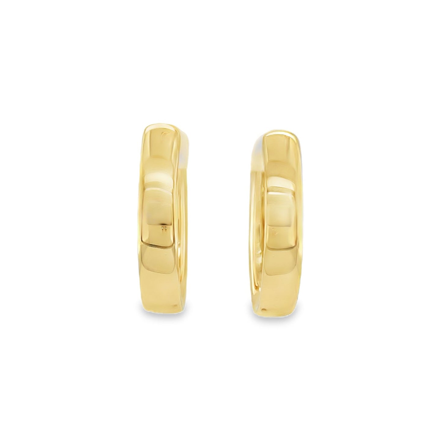 Jai's 18K Yellow Gold Thick Oval Hoops