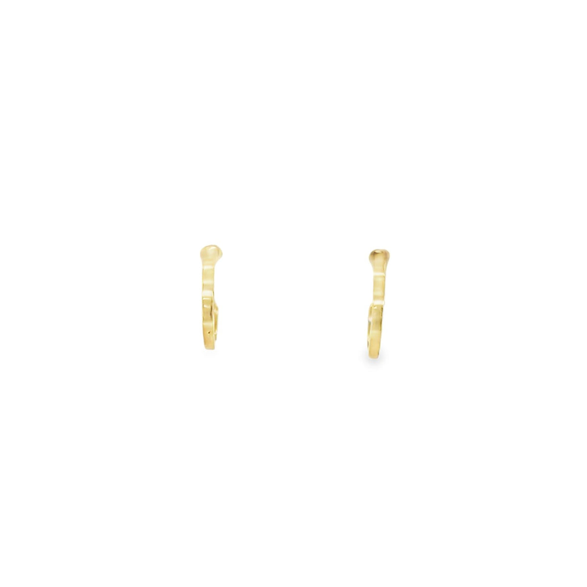 Jai's 18K Yellow Gold Petite Half-hoop Studs