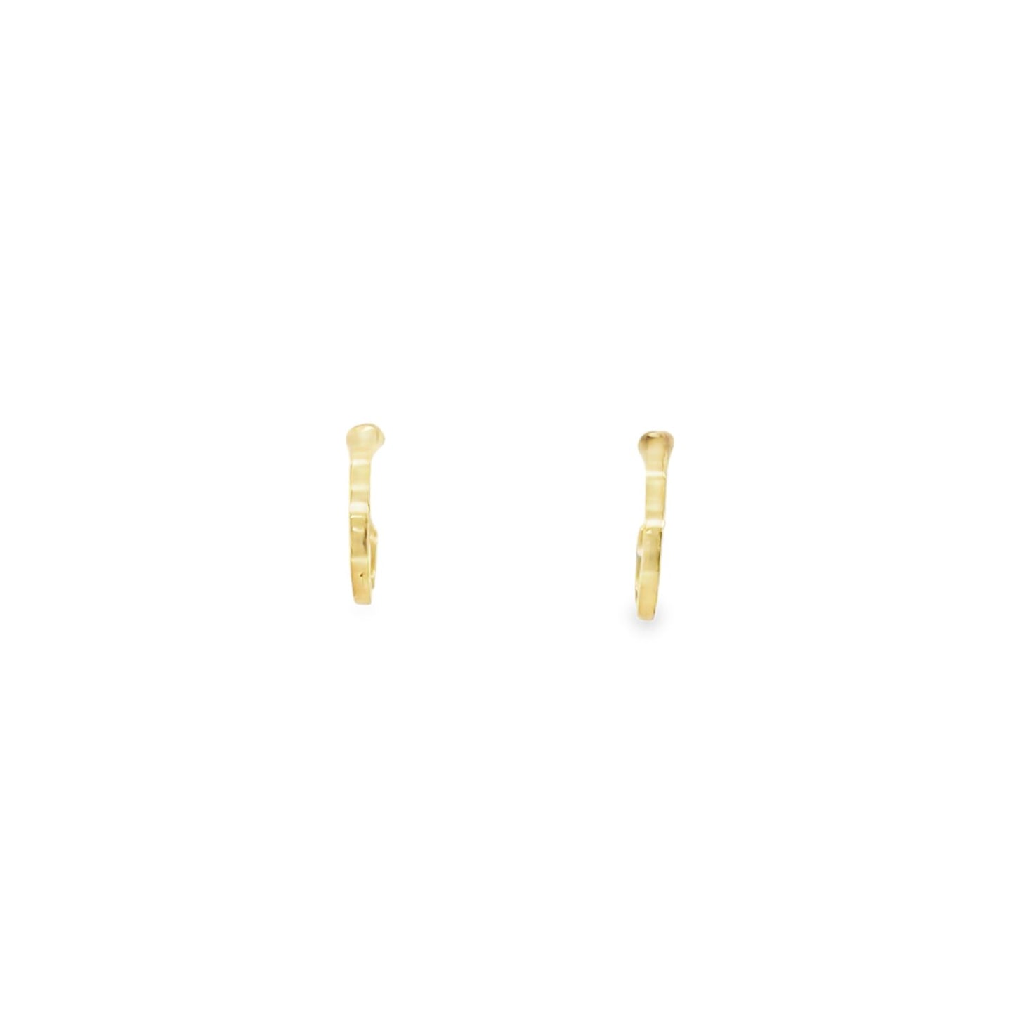 Jai's 18K Yellow Gold Petite Half-hoop Studs