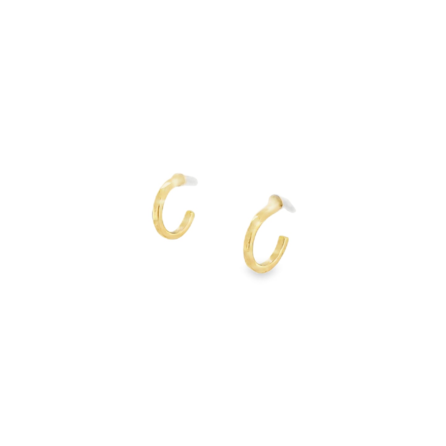 Jai's 18K Yellow Gold Petite Half-hoop Studs