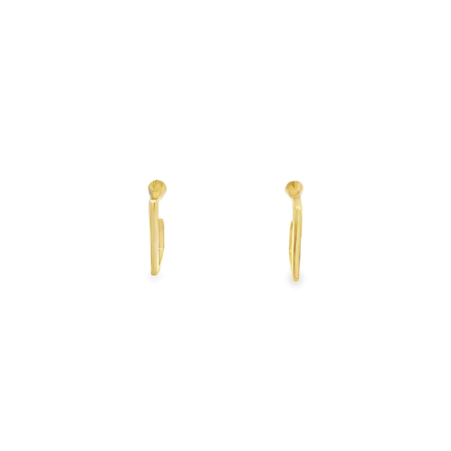 Jai's 18K Yellow Gold Petite Square Studs