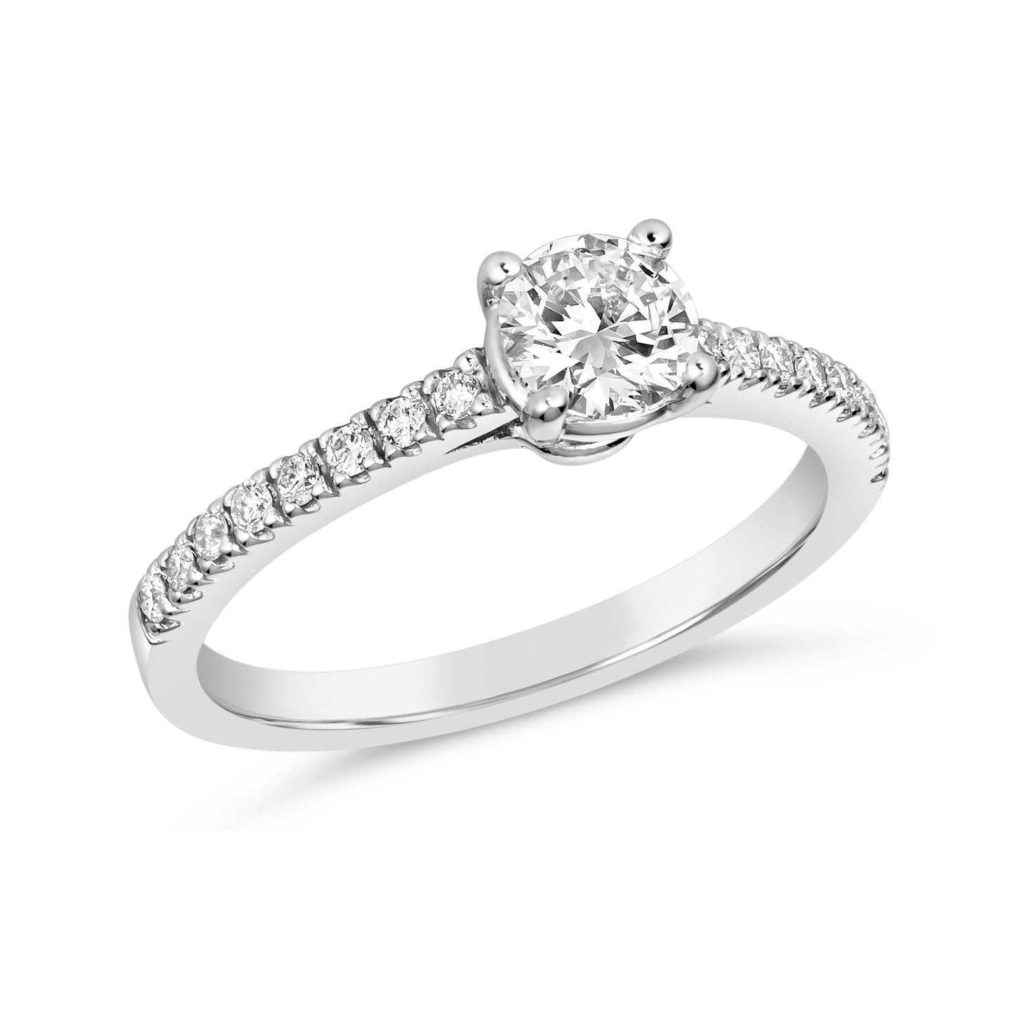 Morris & David's 14K White Gold 0.8-carat Diamond Engagement Ring
