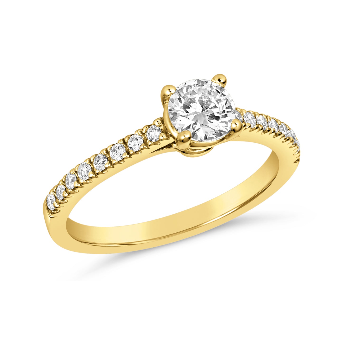 Morris & David’s 14K Yellow Gold Diamond Engagement Ring