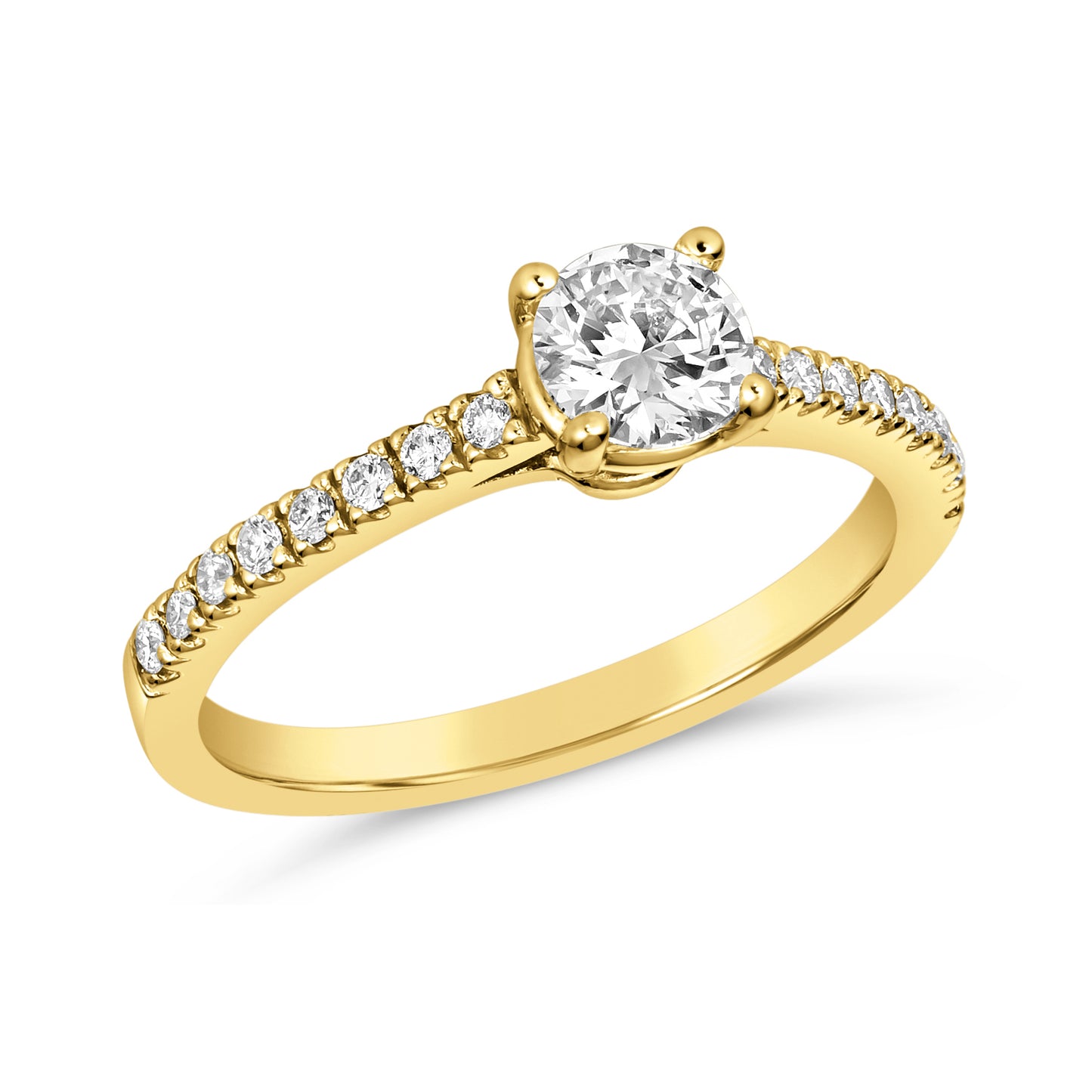 Morris & David's 14K Yellow Gold 0.5-carat Diamond Engagement Ring