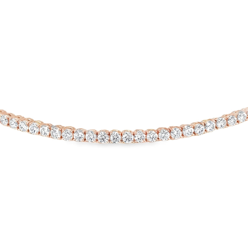Hans Krieger's 18K Rose Gold Diamond Tennis Choker