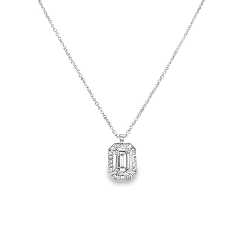 Hans Krieger's 18K White Gold Emerald-cut Diamond Necklace