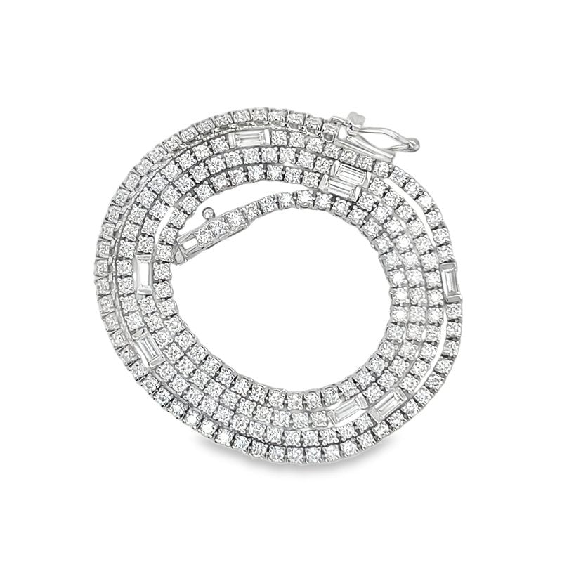Hans Krieger's 18K White Gold Diamond Tennis Necklace