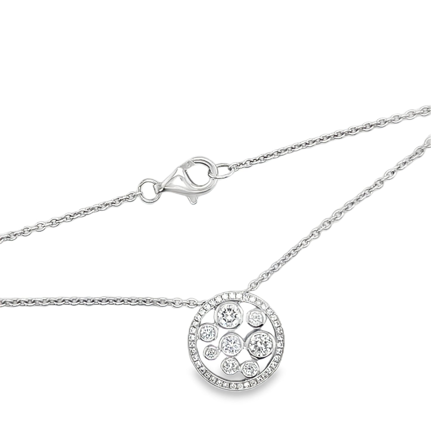 Hans Krieger's 18K White Gold Diamond Necklace
