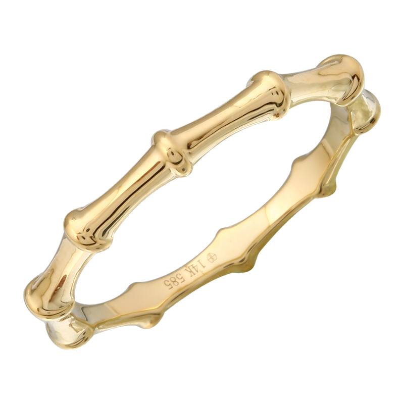 Jai's 14K Yellow Gold Bamboo Ring