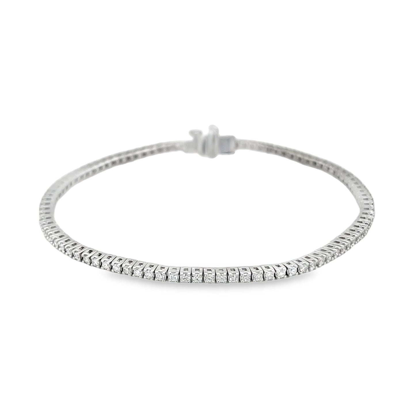 Morris & David's 14K White Gold Diamond Tennis Bracelet