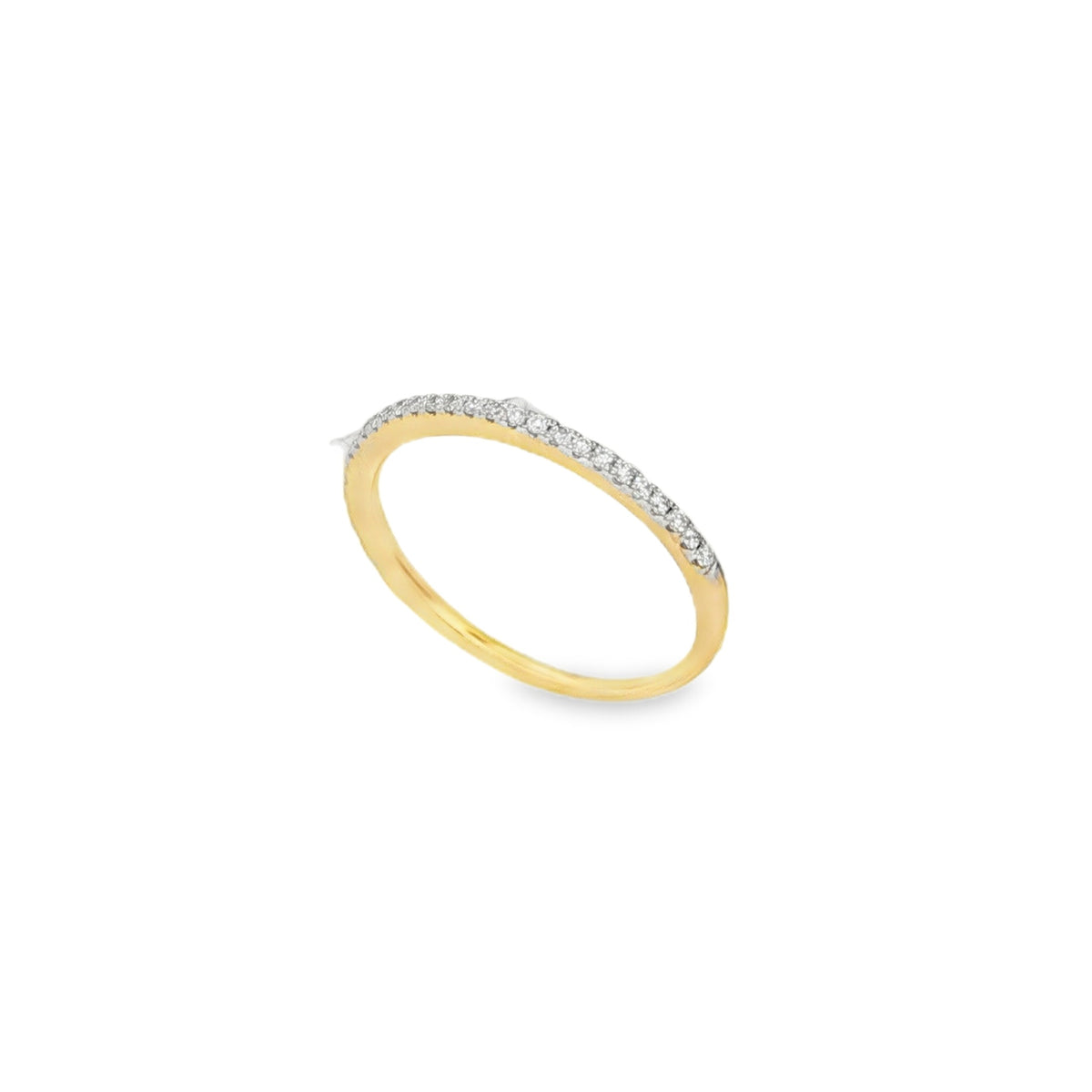Jai's 14K Yellow Gold Half-way Eternity Diamond Ring