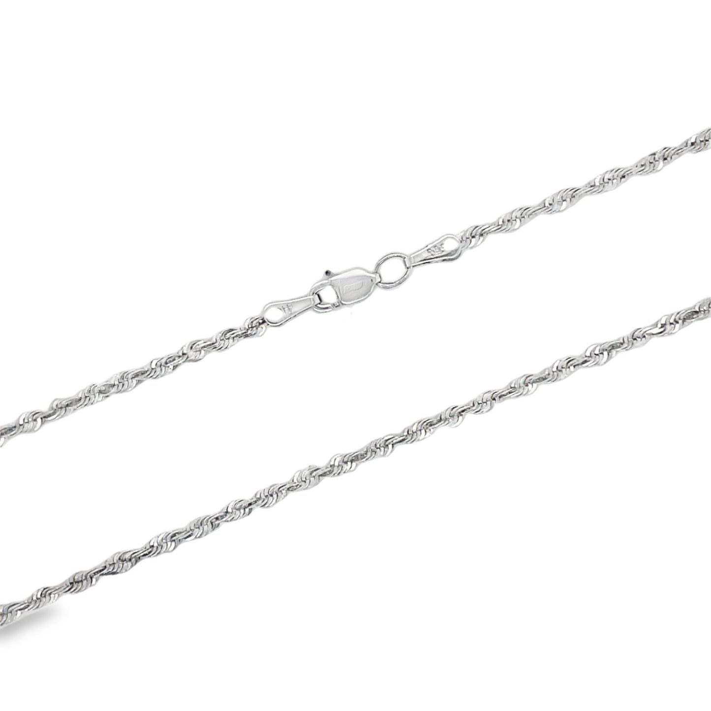 Jai's 14K White Gold Rope Chain - 22"