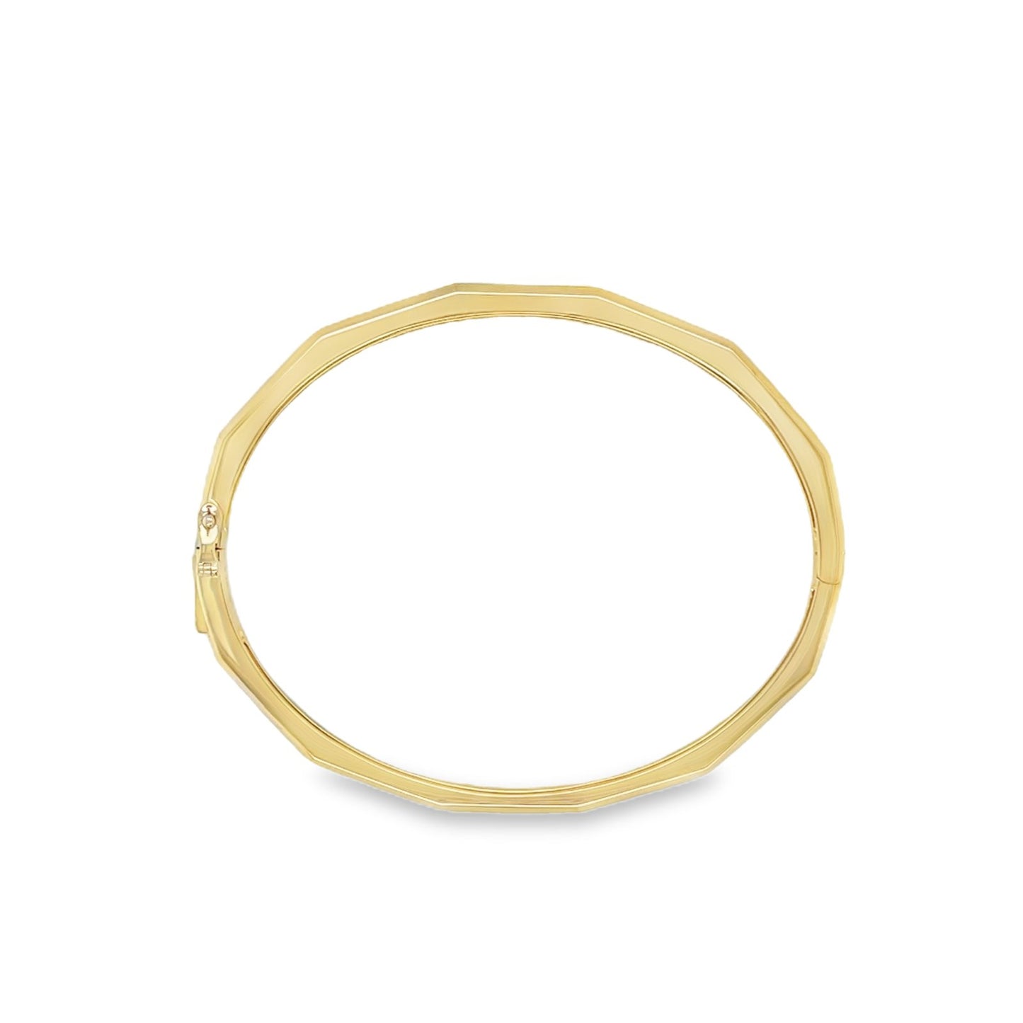 Jai's 14K Yellow Gold Faceted Bangle
