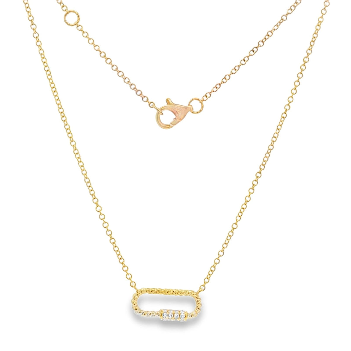 Jai's 14K Yellow Gold Diamond Station Necklace