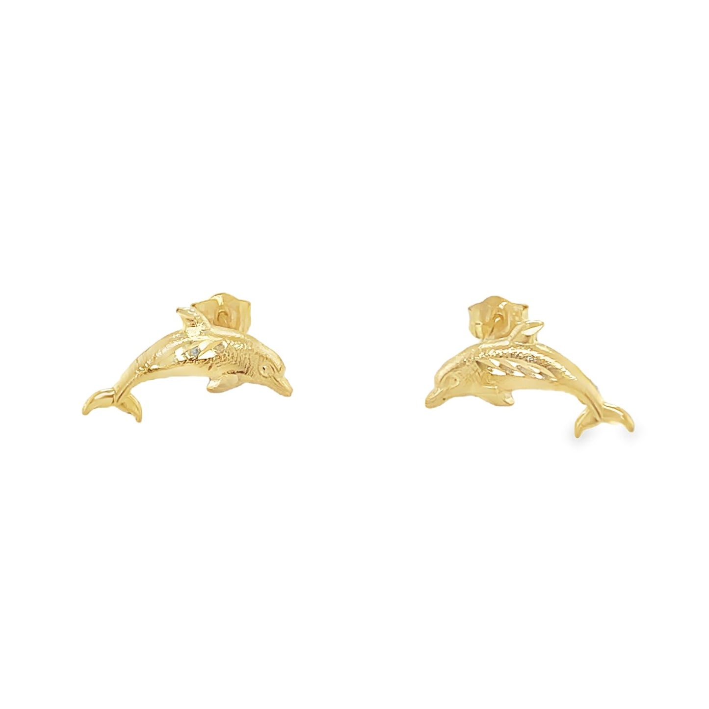 Jai's 14K Yellow Gold Dolphin Studs