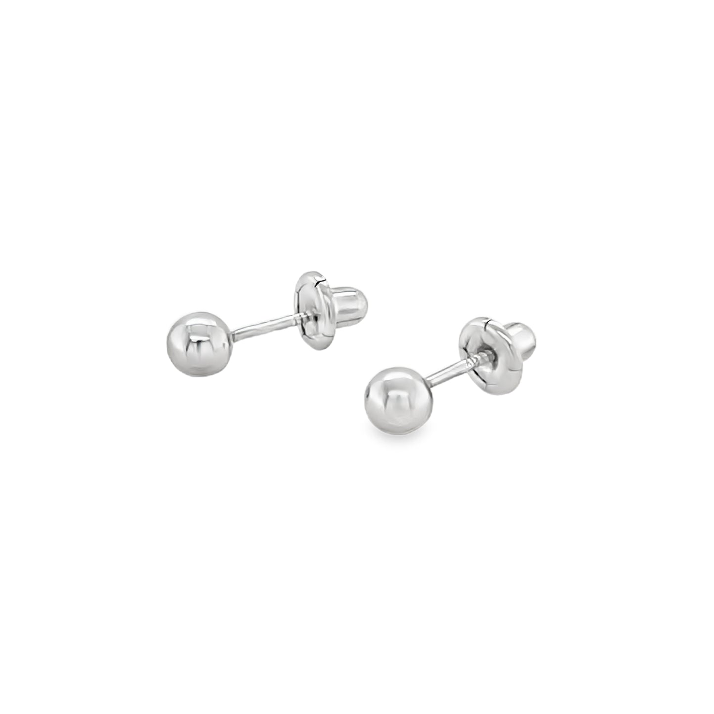 Jai's 14K White Gold 3.5MM Sphere Studs