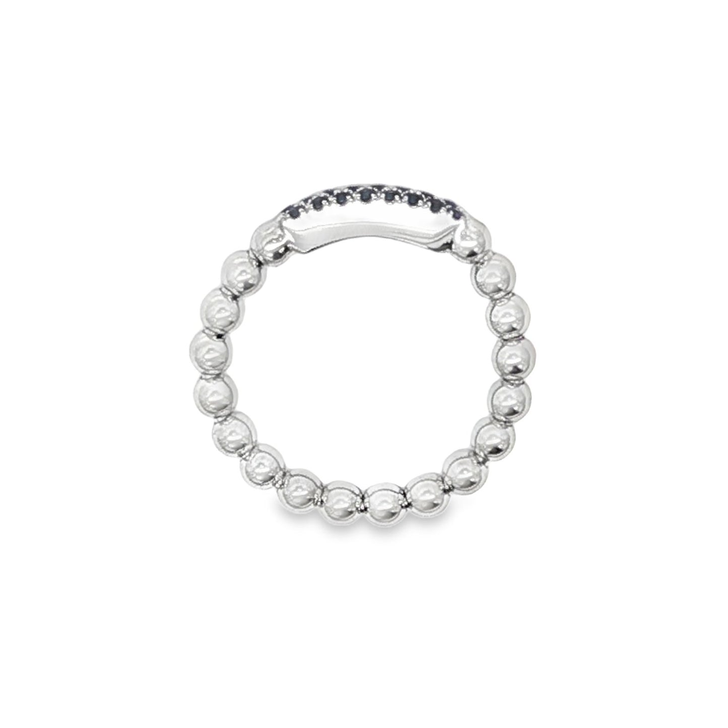 Hulchi Belluni's 18K White Gold Sapphire Tresore Ring