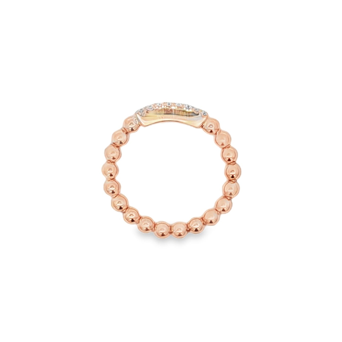 Hulchi Belluni's 18K Rose Gold Diamond Tresore Ring