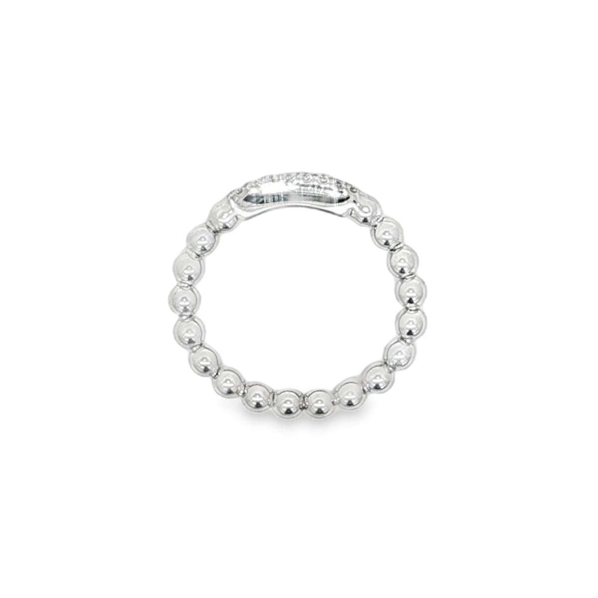 Hulchi Belluni's 18K White Gold Diamond Tresore Ring