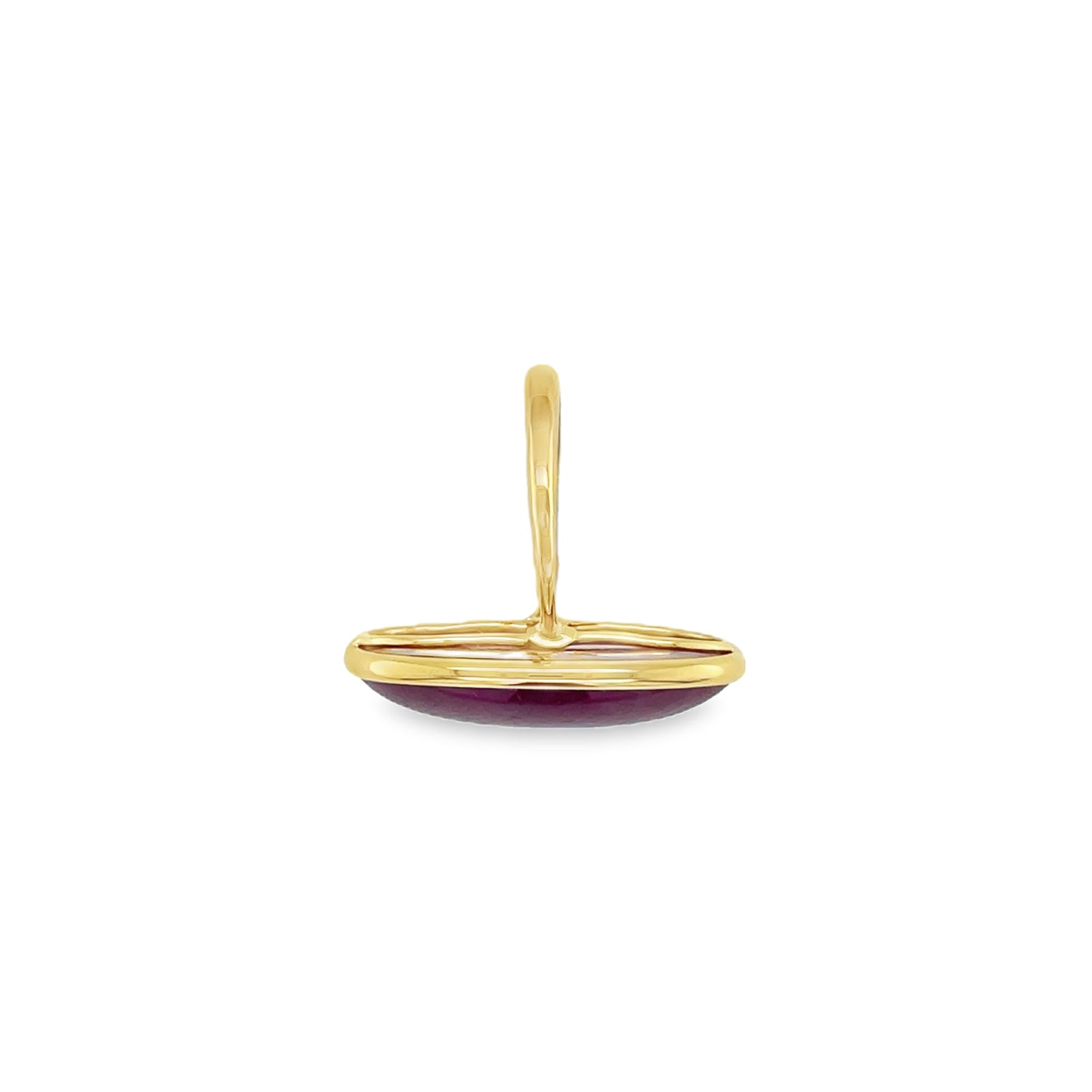 Jai's 18K Yellow Gold Oval Red Corundum Ring