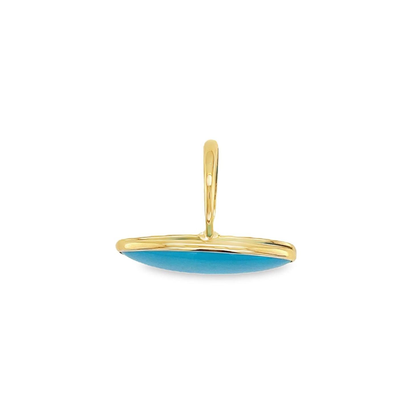 Jai's 18K Yellow Gold Oval Turquoise Ring