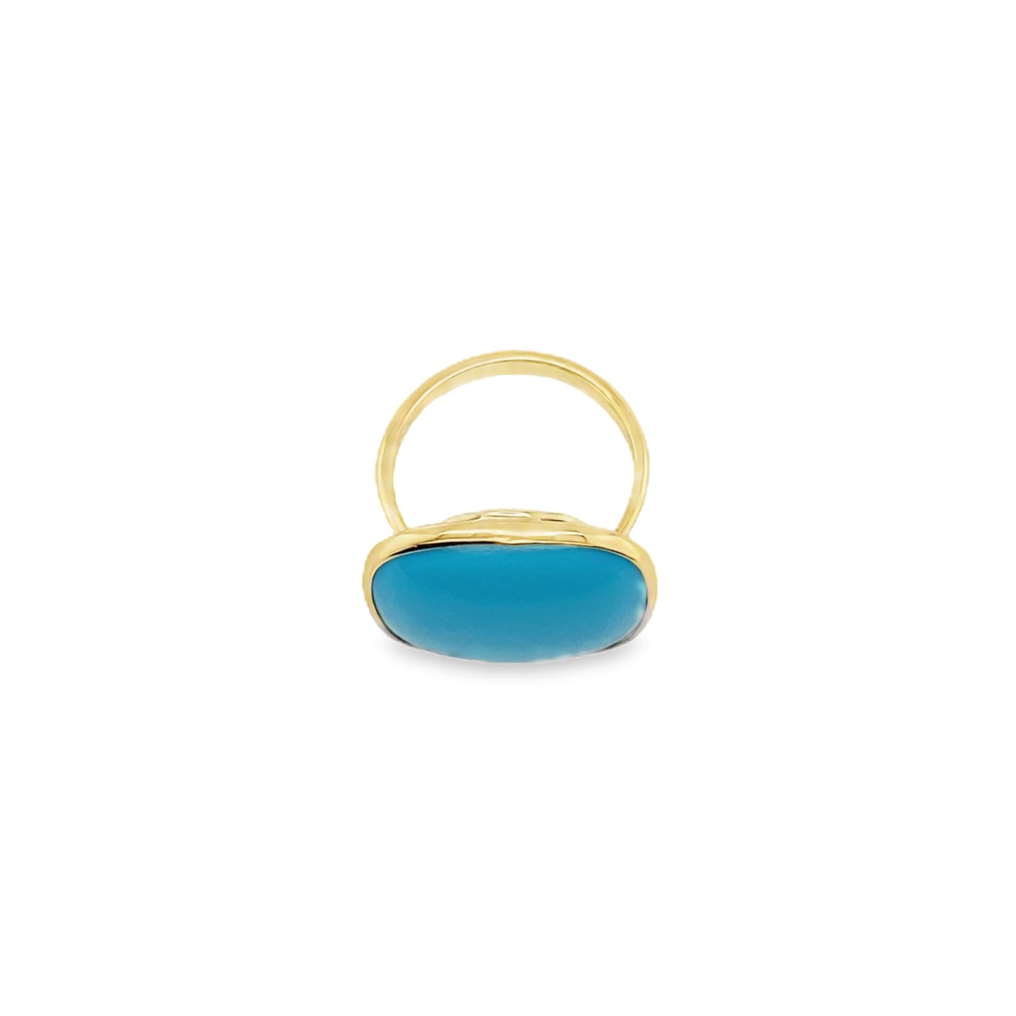 Jai's 18K Yellow Gold Turquoise Ring