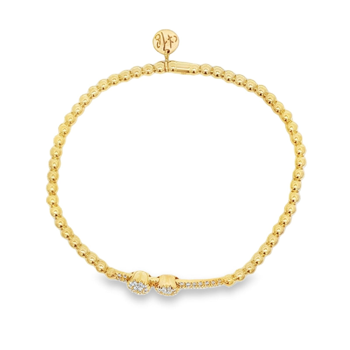 Hulchi Belluni's 18K Yellow Gold Diamond Tresore Bracelet