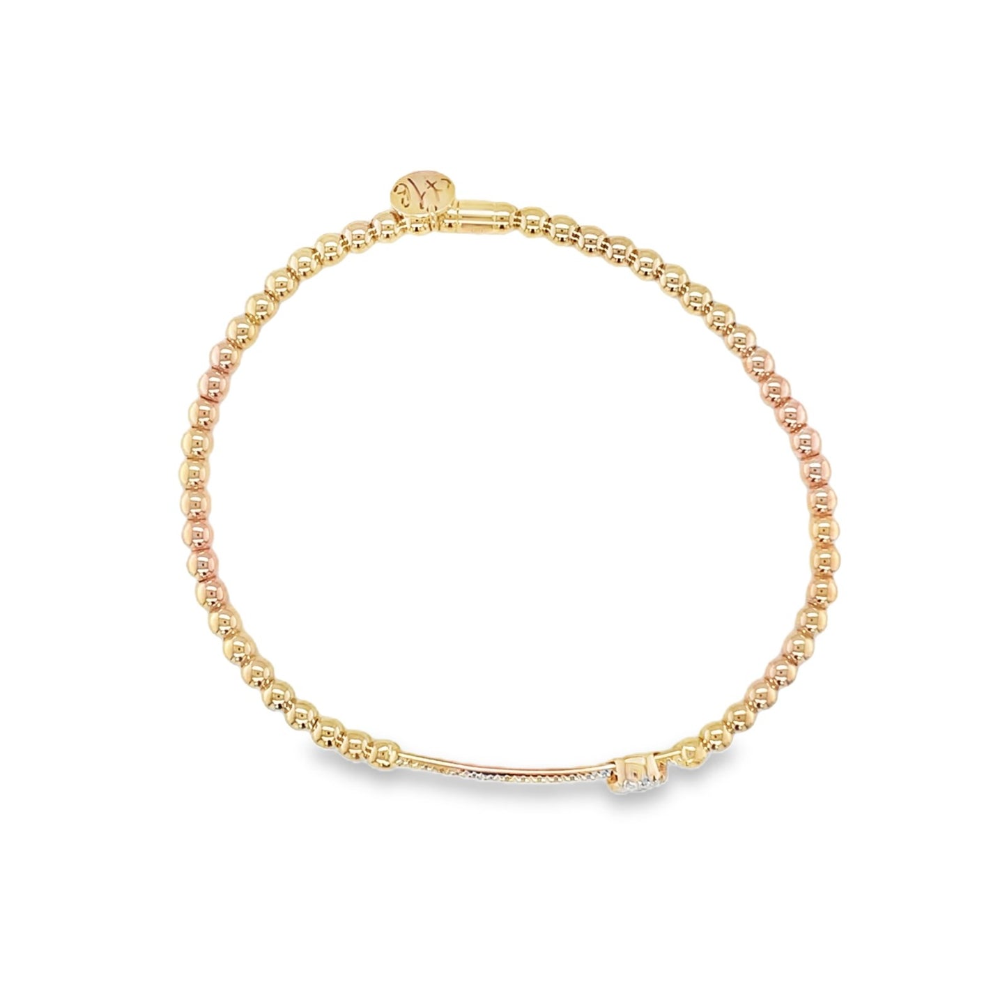 Hulchi Belluni's 18K Rose Gold Diamond Tresore Stretch Bracelet