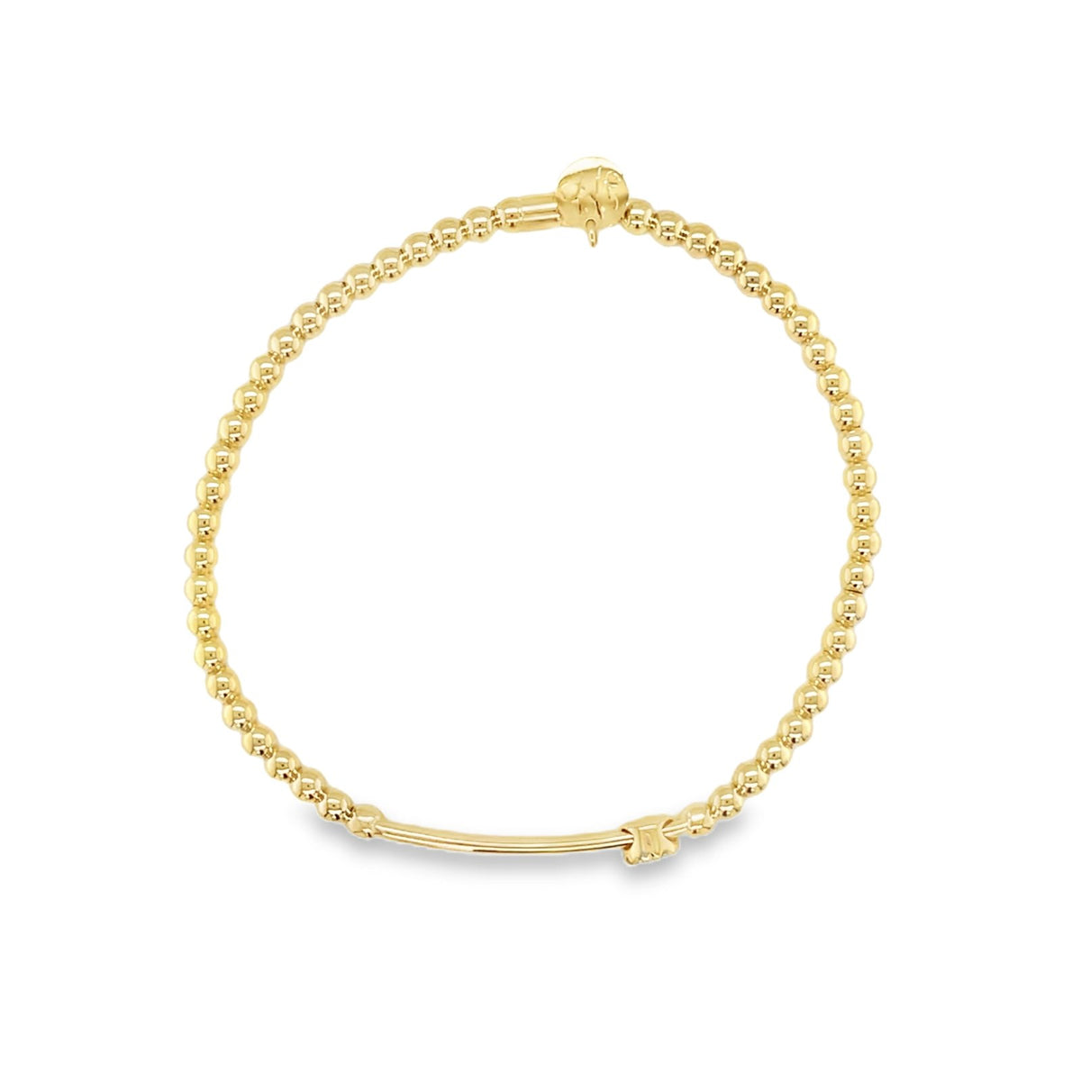 Hulchi Belluni's 18K Yellow Gold Diamond Tresore Stretch Bracelet