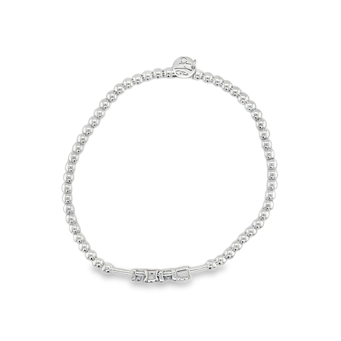 Hulchi Belluni's 18K White Gold Diamond Tresore Stretch Bracelet