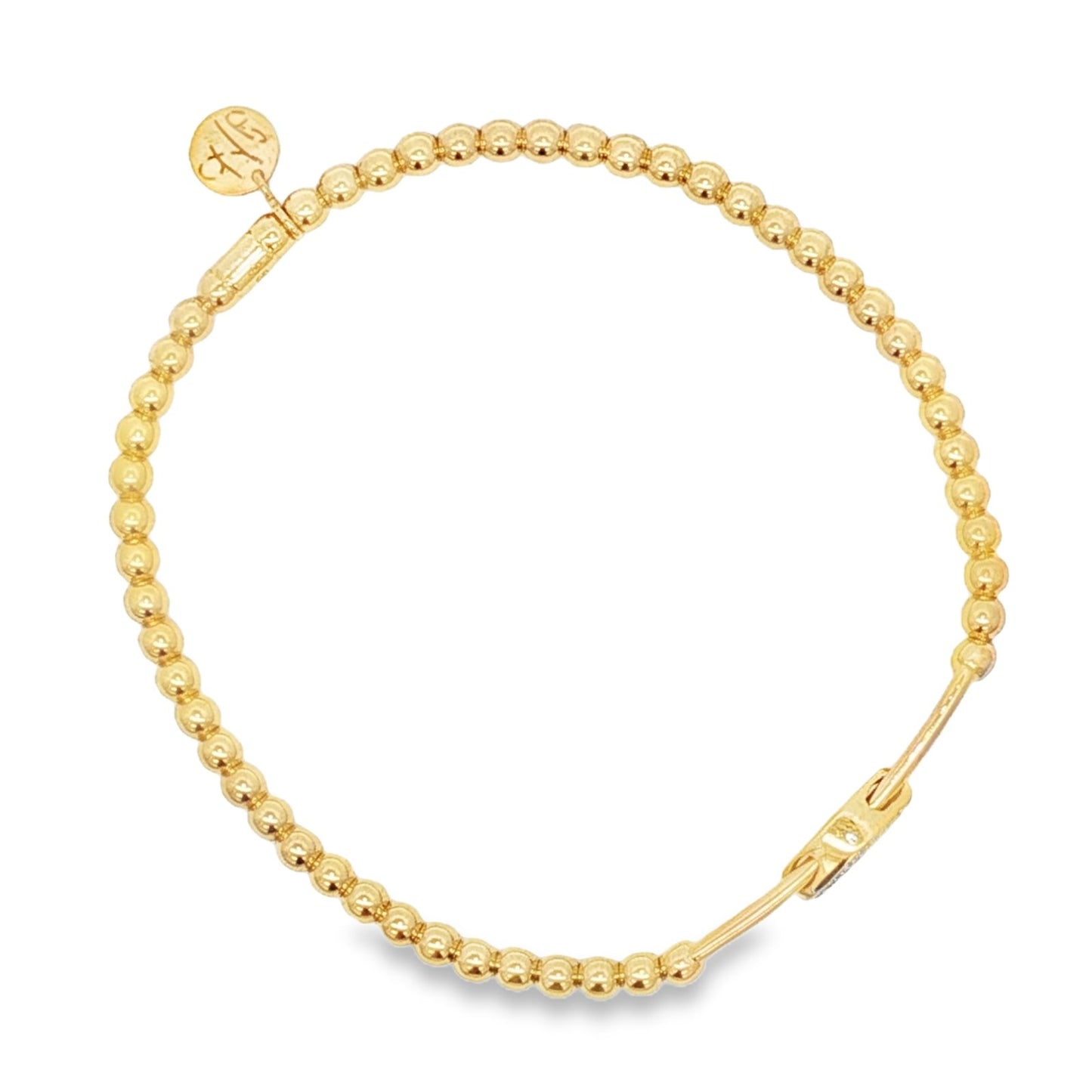 Hulchi Belluni's 18K Yellow Gold Sapphire & Diamond Tresore Bracelet