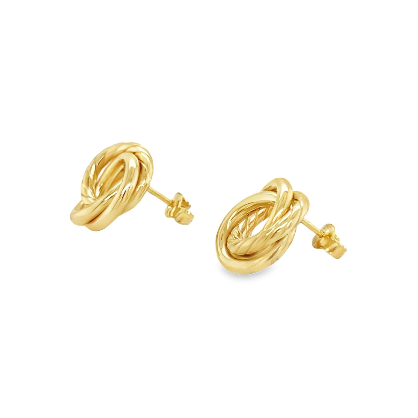 Jai's 14K Yellow Gold Intertwined Studs