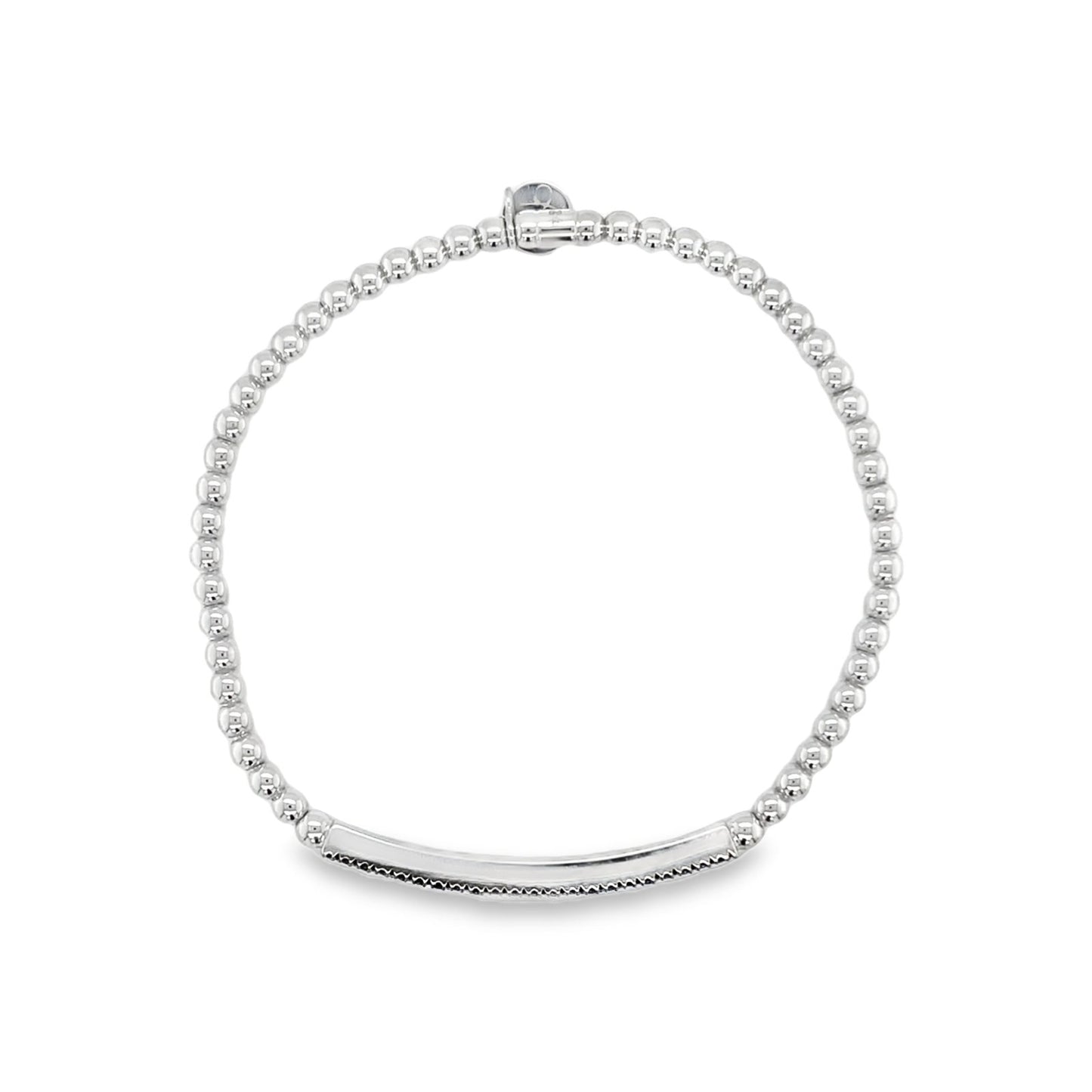 Hulchi Belluni's 18K White Gold Sapphire Tresore Stretch Bracelet