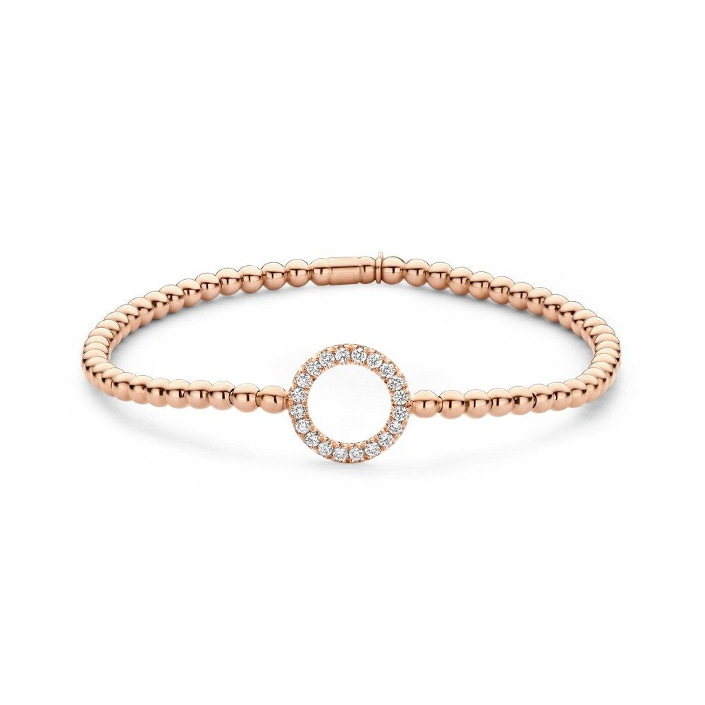 Hulchi Belluni's 18K Rose Gold Diamond Tresore Stretch Bracelet