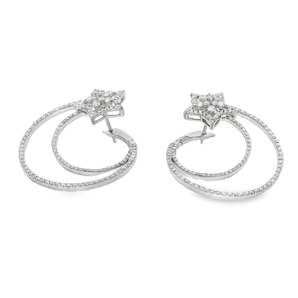 Jai's 14K White Gold Shooting Stars Diamond Studs