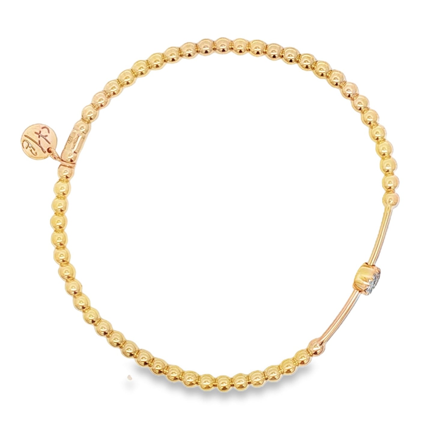 Hulchi Belluni's 18K Yellow Gold Diamond Tresore Bracelet