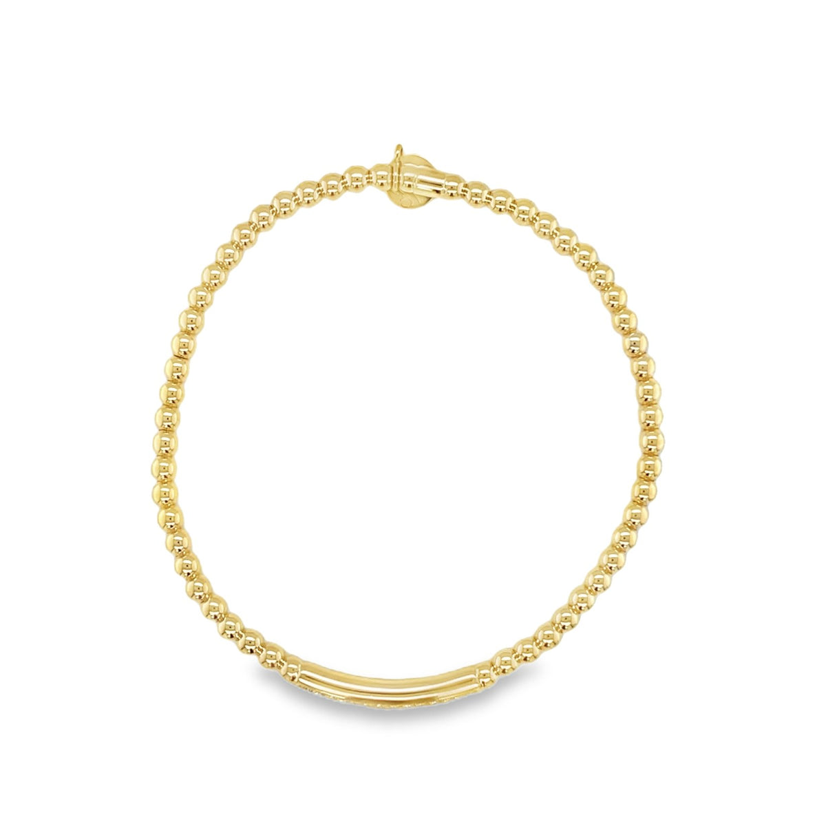 Hulchi Belluni's 18K Yellow Gold Diamond Tresore Stretch Bracelet